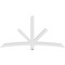 Ekena Millwork Alberta Architectural Grade PVC Gable Bracket, 84"W x 42"H x 4"D x 4"F, 12/12 Pitch GBP084X42X0404ALB00 - alternate 2